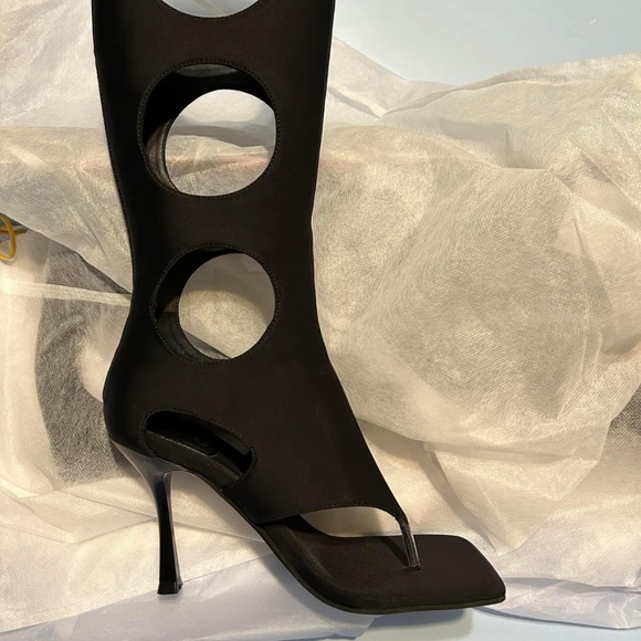 Jeffrey Campbell Shoes - Jeffrey Campbell REVEALED Heels Black Neoprene